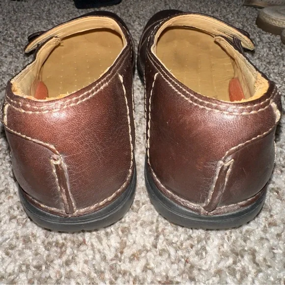 Clarks Unstructured Poem 85174 Leather Brown Mary Jane Loafer Flats, Size 7 - Picture 7 of 10